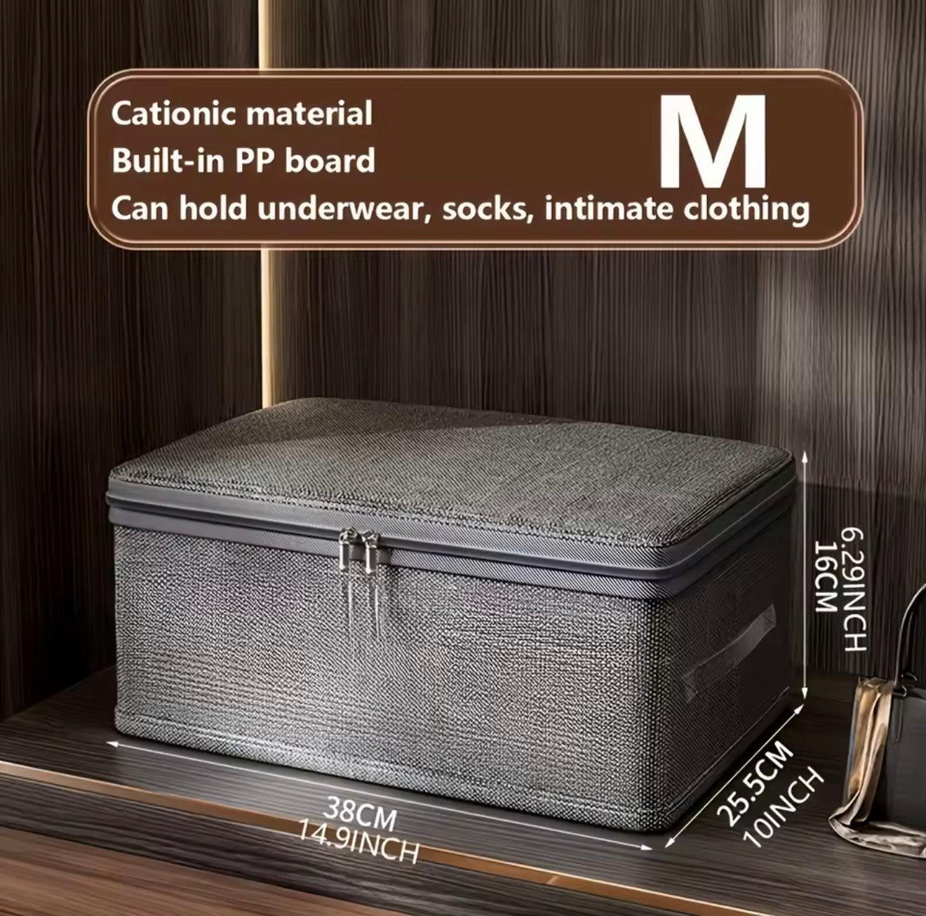 1PC Foldable Storage Box Portable Fabric Organizer Collapsible Clothes Storage