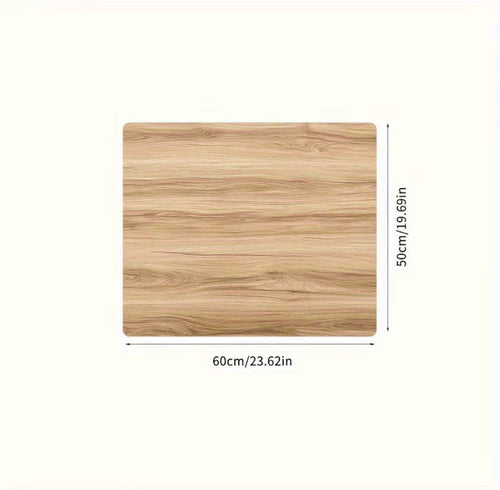 1pc Light Wood Grain Washing Machine Cover & Absorbent - Non-Slip Quick-Dry Laundry