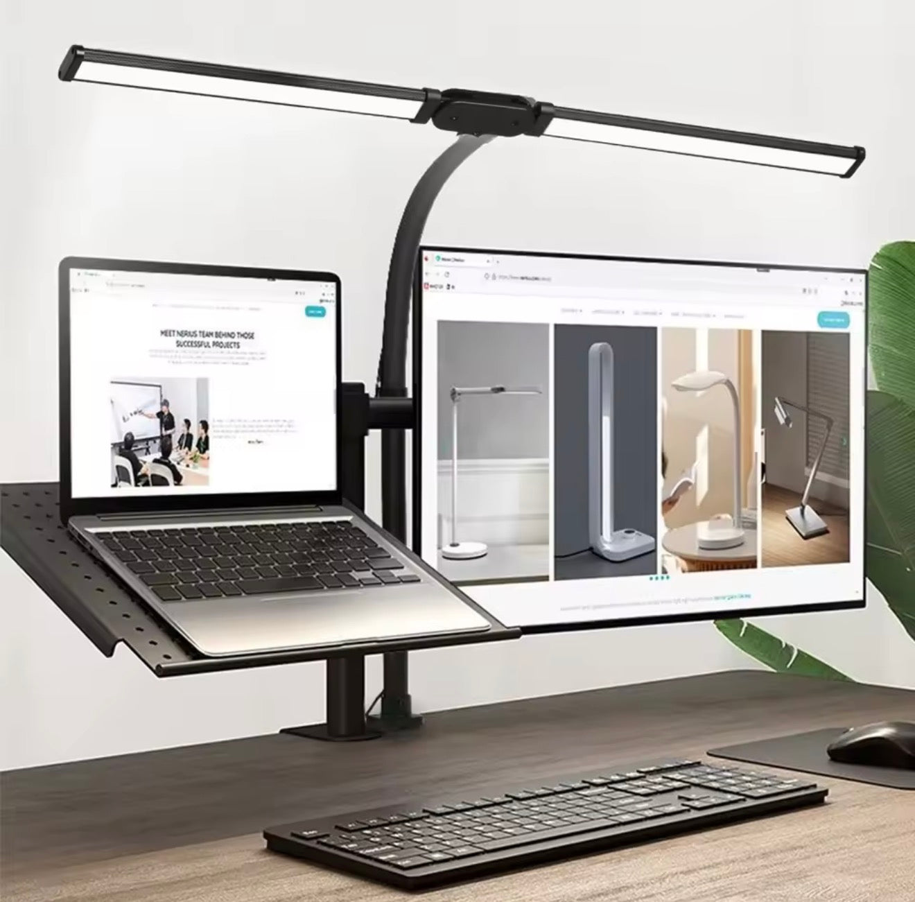 Double Single Head Led Clip Desk Lamp Dimmable